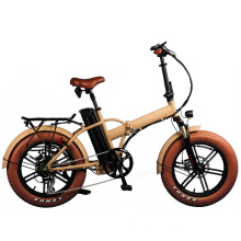 Green Power 48V 500W Fat Tire Small Folding Electric Bike for Wholesale